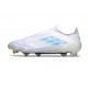 Scarpe adidas F50 Elite Laceless FG Bianco Perla Metallico
