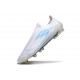 Scarpe adidas F50 Elite Laceless FG Bianco Perla Metallico