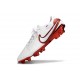 Scarpe Nike Tiempo Legend X Elite FG Bianco Cremisi Vivace