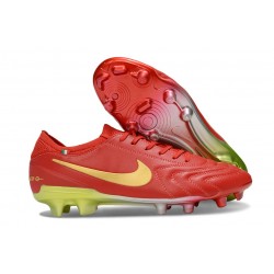 Scarpe Nike Tiempo Legend X Elite FG Rosso Oro