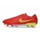 Scarpe Nike Tiempo Legend X Elite FG Rosso Oro