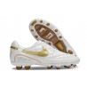 Scarpe Nike Tiempo Legend X Elite R10 FG Bianco Oro