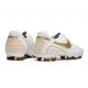 Scarpe Nike Tiempo Legend X Elite R10 FG Bianco Oro