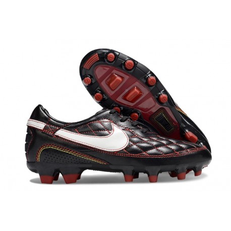 Scarpe Nike Tiempo Legend X Elite R10 FG Nero Bianco Rosso