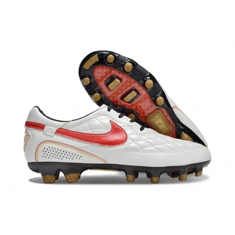 Scarpe Nike Tiempo Legend X Elite R10 FG Bianco Rosso