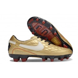 Scarpe Nike Tiempo Legend X Elite R10 FG Oro Bianco