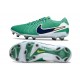 Scarpe Nike Tiempo Legend X Elite FG Verde Stadium Bianco Ossidiana Scuro