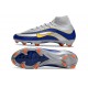 Scarpe Nike Mercurial Superfly 10 Elite FG Argento Blu Giallo