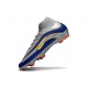 Scarpe Nike Mercurial Superfly 10 Elite FG Argento Blu Giallo