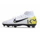 Scarpe Nike Mercurial Superfly 10 Elite FG Bianco Nero Giallo
