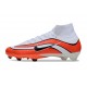 Scarpe Nike Mercurial Superfly 10 Elite FG Rosso Bianco Nero