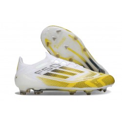 adidas Scarpa F50 Elite FG Bianco Giallo Nero