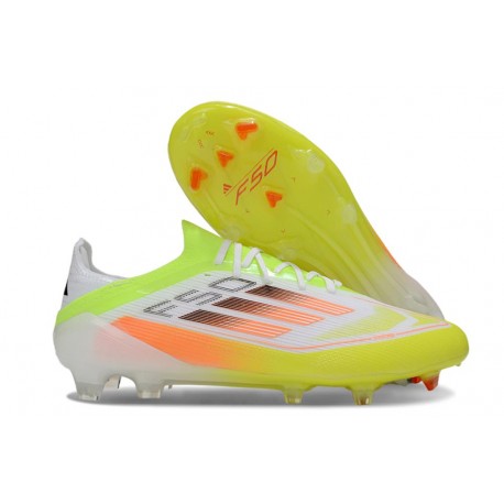 Scarpe da Calcio adidas F50 Elite FG Giallo Bianco Arancione