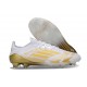 Scarpe da Calcio adidas F50 Elite FG Bianco Oro Met