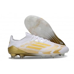 Scarpe da Calcio adidas F50 Elite FG Bianco Oro Met