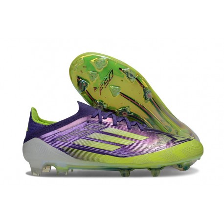 Scarpe da Calcio adidas F50 Elite FG Viola Rush Limone Lucido