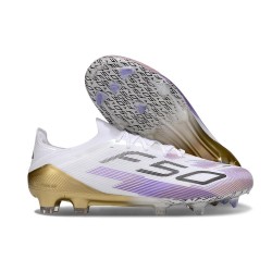 Scarpe da Calcio adidas F50 Elite FG Bianco Viola Nero