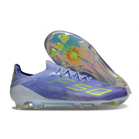 Scarpe da Calcio adidas F50 Elite FG Viola Tone Limone Lucido Viola Rush