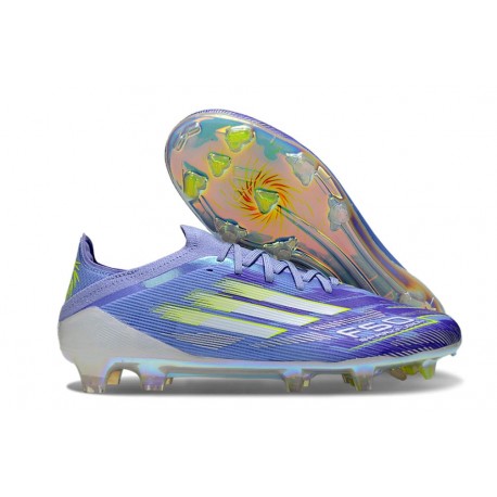 Scarpe da Calcio adidas F50 Elite FG Viola Tone Limone Lucido Viola Rush