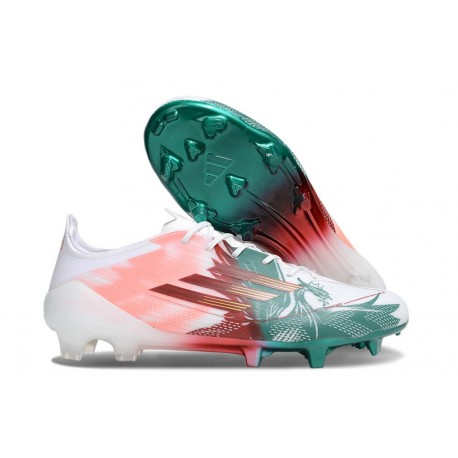 Scarpe da Calcio adidas F50 Elite FG Bianco Rosso Verde