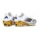 adidas Scarpe da Calcio F50+ FG Bianco Nero Oro Met