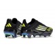 adidas Scarpe da Calcio F50+ FG Nero Core Ferro Metallizzato Limone Lucido