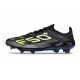 adidas Scarpe da Calcio F50+ FG Nero Core Ferro Metallizzato Limone Lucido