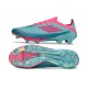 adidas Scarpe da Calcio F50+ FG X Messi Flash Acqua Rosa Lucido Ciano Lucido