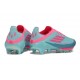 adidas Scarpe da Calcio F50+ FG X Messi Flash Acqua Rosa Lucido Ciano Lucido