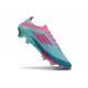 adidas Scarpe da Calcio F50+ FG X Messi Flash Acqua Rosa Lucido Ciano Lucido