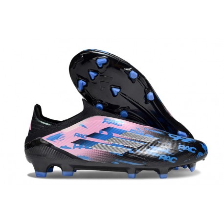 Scarpe adidas F50 Elite Laceless FG Nero Rosa Blu