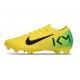 Scarpe da Calcio Nike Mercurial Vapor XVI Elite FG Kylian Mbappe Giallo Nero Verde