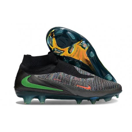 Scarpa Nike Phantom 6 Elite High Cut FG Nero Verde