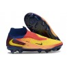 Scarpa Nike Phantom 6 Elite High Cut FG X Haaland Arancione Laser Lemon Venom Blu Void