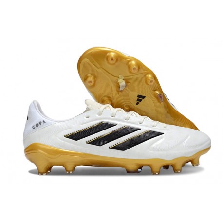 Scarpe adidas Copa Pure III Elite FG Bianco Nero Core Oro Met