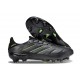 adidas Copa Pure III Elite FG Nero Core Grigio Solido Limone Lucido