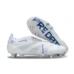 Scarpe adidas Predator Elite Fold-over Tongue SG Bianco Argento Blu