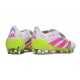 Scarpe adidas Predator Elite Fold-over Tongue SG Bianco Rosa Giallo