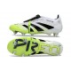 Scarpe adidas Predator Elite Fold-over Tongue SG Bianco Nero Giallo