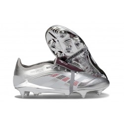 Scarpe adidas Predator Elite Fold-over Tongue SG Argento Rosso
