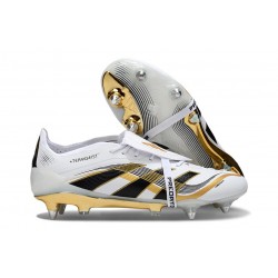 Scarpe adidas Predator Elite Fold-over Tongue SG Bianco Nero Oro Met