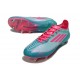 Adidas F50 Elite SG Pro X Messi Flash Acqua Rosa Lucido Ciano Lucido