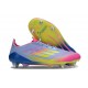 Scarpa Adidas F50 Elite SG Pro Blu Fusion Limone Lucido Rosa Lucido