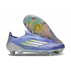 Adidas F50 Elite Laceless SG-Pro Viola Tone Limone Lucido Viola Rush