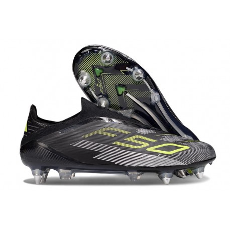 Adidas F50 Elite Laceless SG-Pro Negro Amarillo