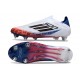 Adidas F50 Elite Laceless SG-Pro Blanco Negro Rojo Azul
