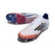 Adidas F50 Elite Laceless SG-Pro Blanco Negro Rojo Azul