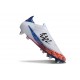Adidas F50 Elite Laceless SG-Pro Blanco Negro Rojo Azul