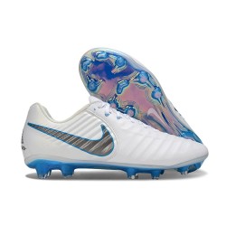 Scarpe Nike Tiempo Legend X Elite R10 FG Bianco Blu Grigio