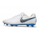 Scarpe Nike Tiempo Legend X Elite R10 FG Bianco Blu Grigio